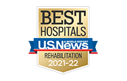 Best Hospitals award logo - Rehabilitation - US News 2021-2022