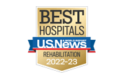 logo for US News Best Hospitals - rehabilitation - 2022-2023