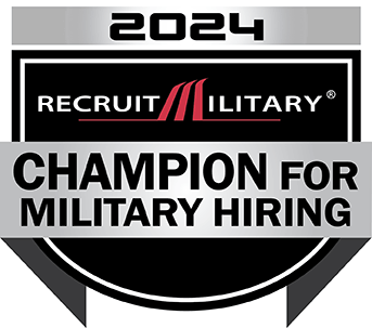   Military Hiring logo badge for 2022.